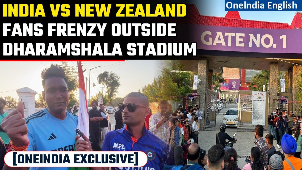 India vs New Zealand: India super fans and fans reaction from outside Dharamshala | Oneindia News