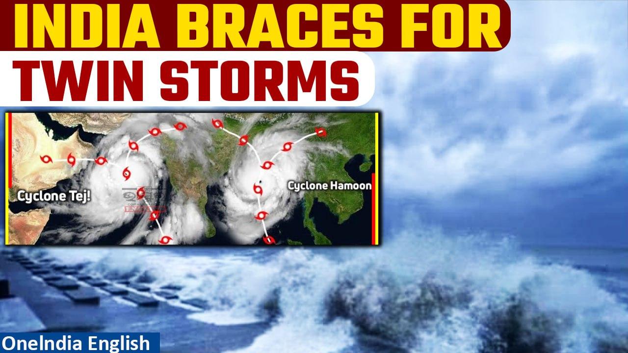 Cyclone Tej to turn into ‘severe cyclonic storm’, Cyclone Hamoon in a premature stage | Oneindia
