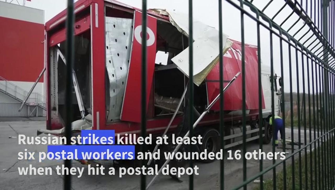 Deadly Russian strike hits Ukraine mail depot