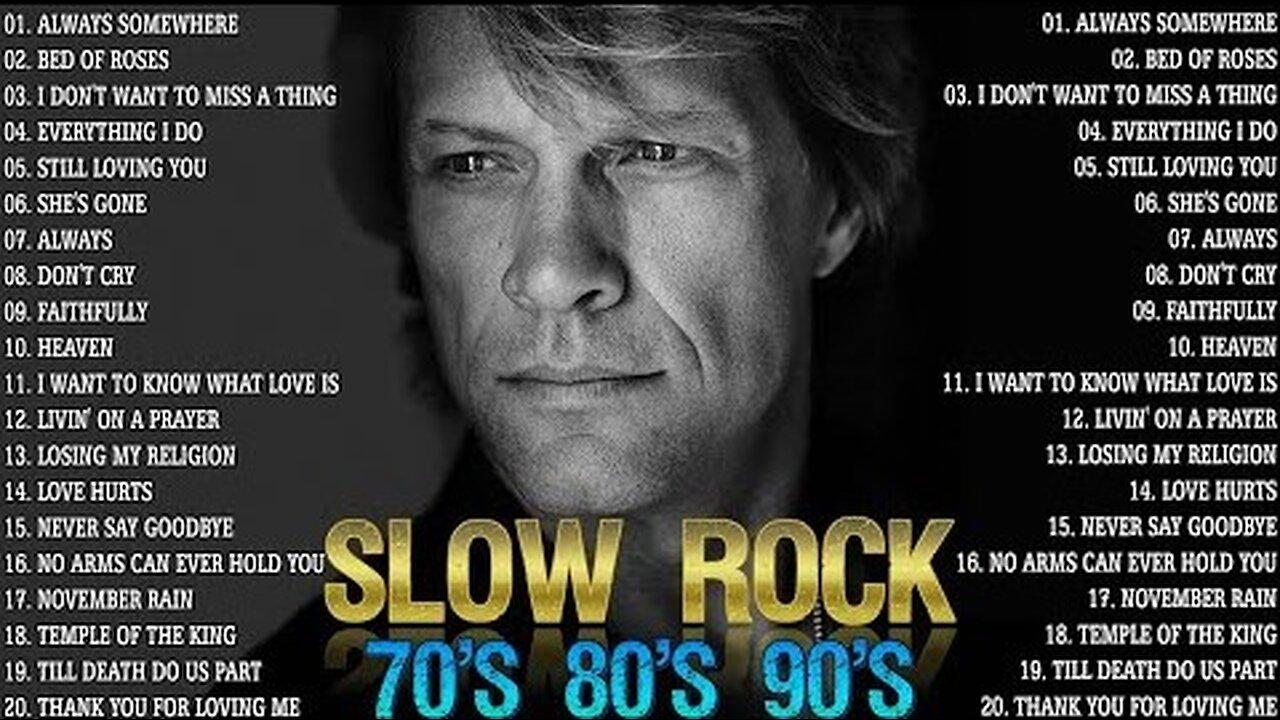 Scorpions, Aerosmith, Bon Jovi, White Lion, Ledzeppelin, The Eagles- Best Slow Rock Ballads 80s, 90s