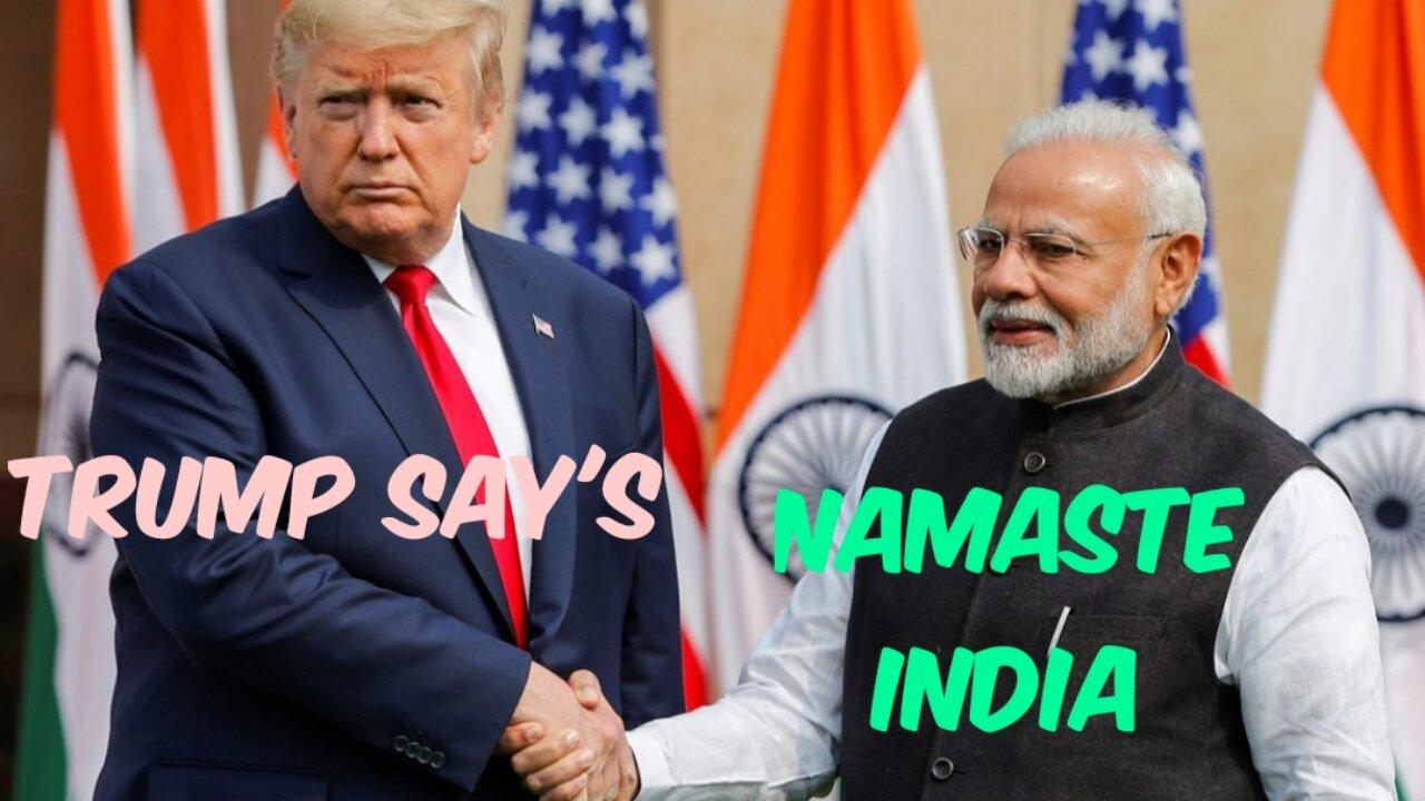US President and Prime minister of India attends Namaste trump event in Ahmedabad