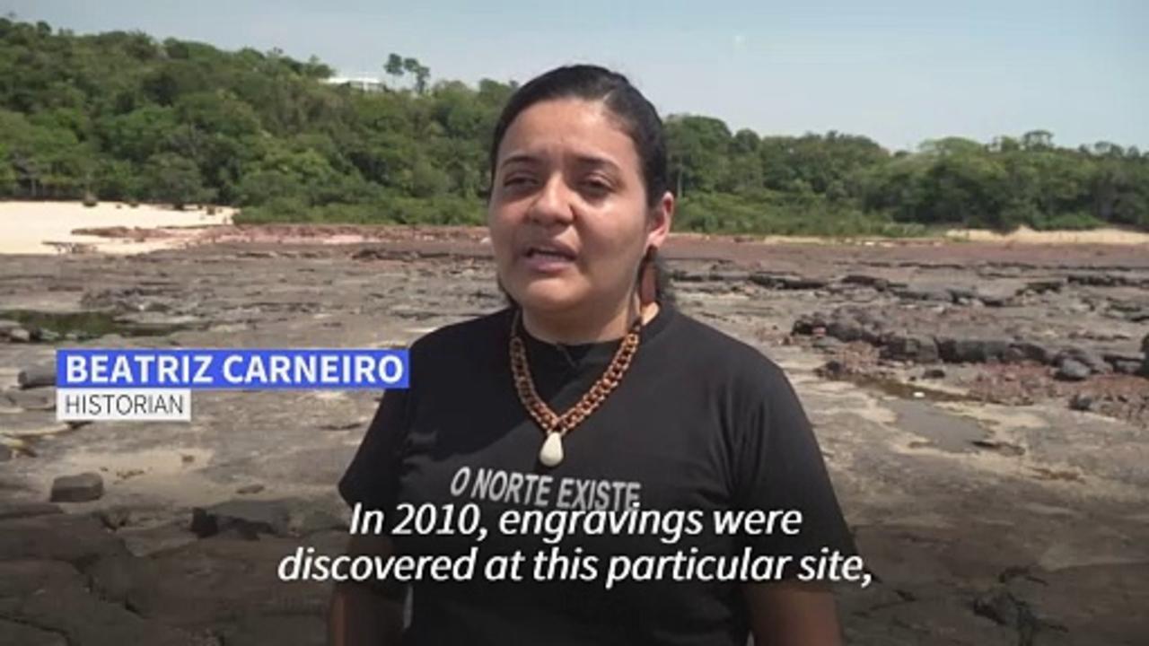 Drought in Brazil's Amazon reveals ancient engravings