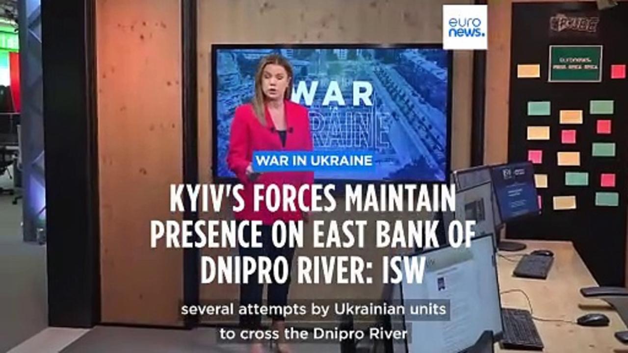 Ukraine war in maps: Russia says it foiled attempts by Ukrainian troops to cross Dnipro River
