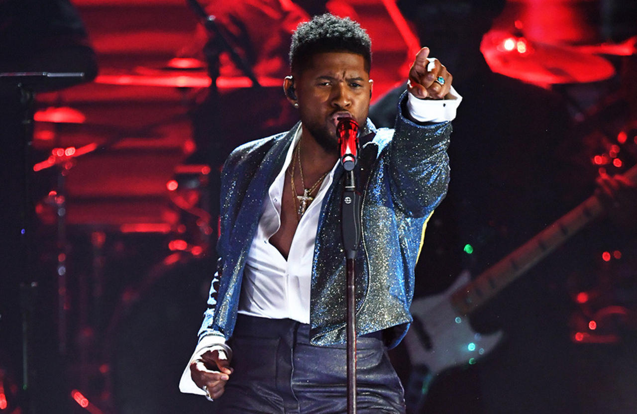 Usher serenaded Jessica Alba during his Las Vegas residency show
