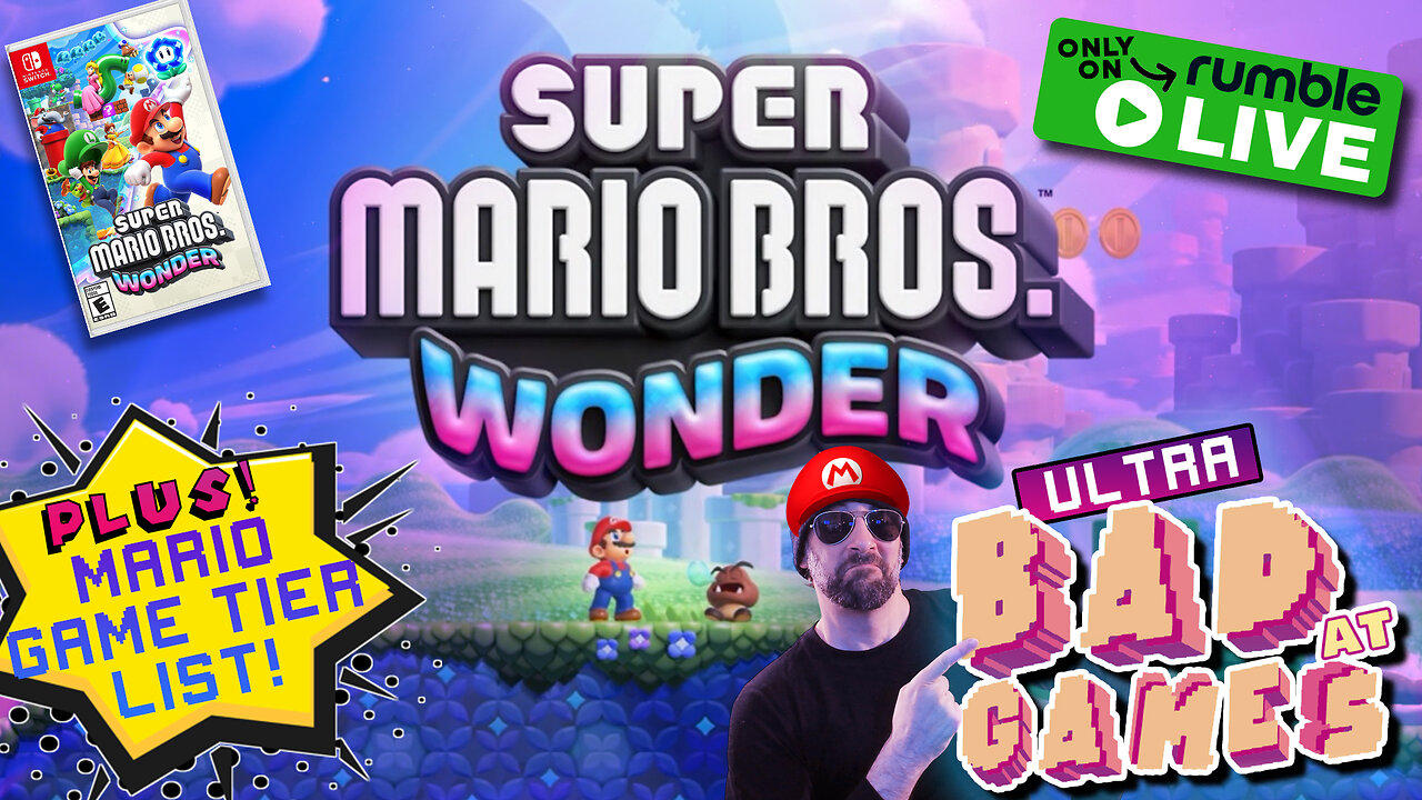 Super Mario Bros Wonder | LIVE 10/23 9:30pm ET | +Mario Game Tier List & Chat Games!