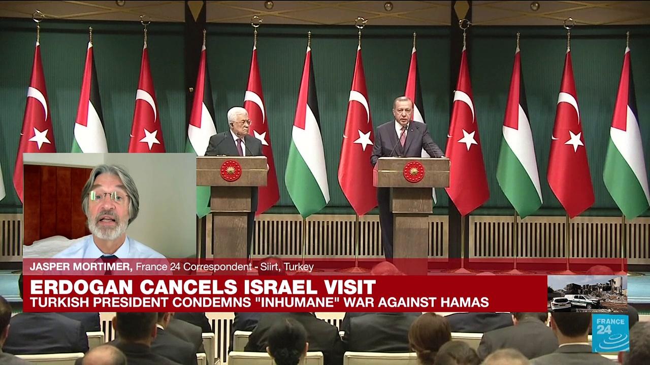 Turkey's Erdogan says cancelling plans to visit Israel over 'inhumane' war against Hamas