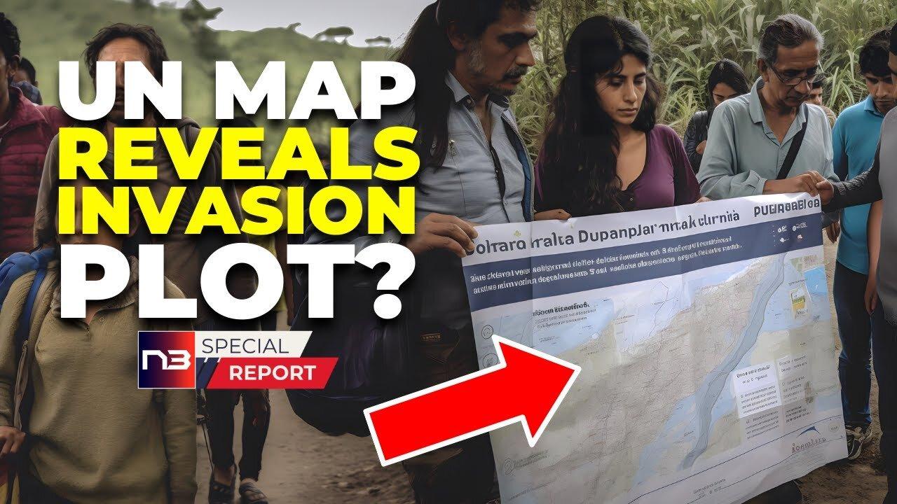 UN Map Proves Conspiracy For US Invaision. A Blueprint For Illegal Immigrants 10-25-2023