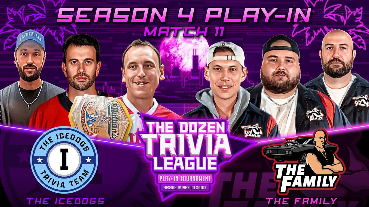 The Icedogs vs. The Family | Match 11 - The Dozen Trivia League Season 4 Play-In Tournament