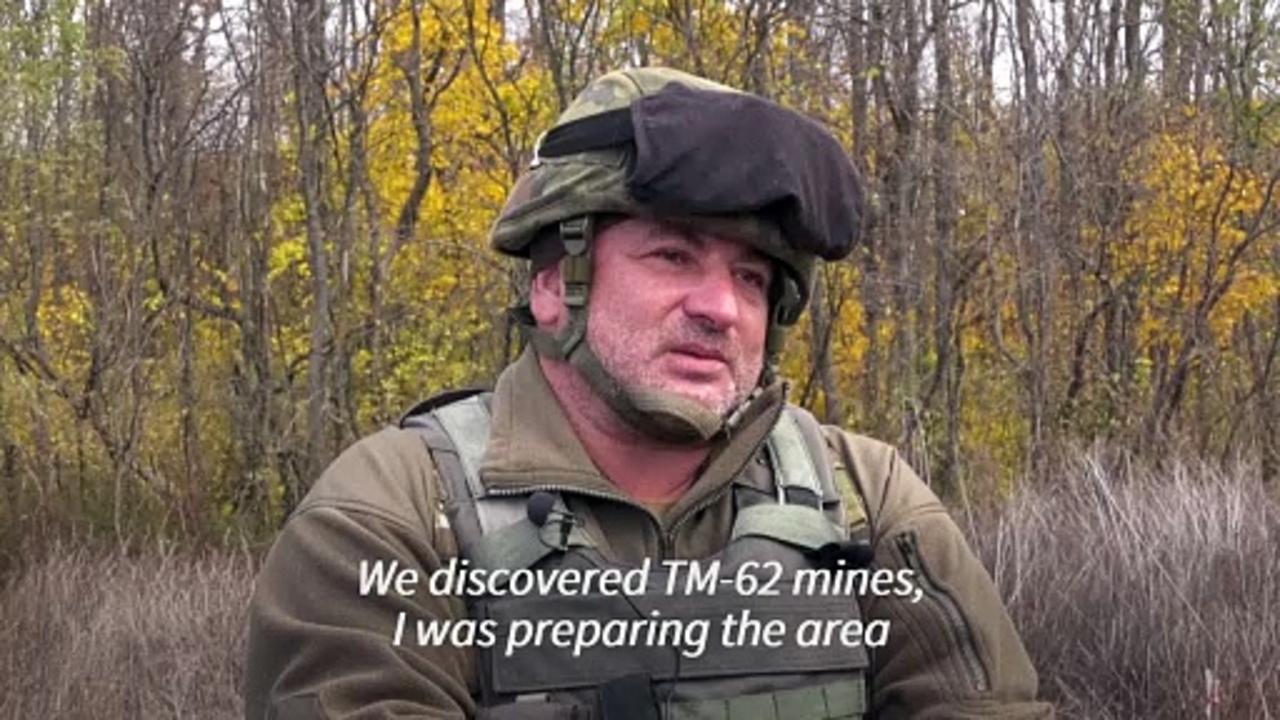 'Someone has to do it:' Ukrainian amputees demine eastern front