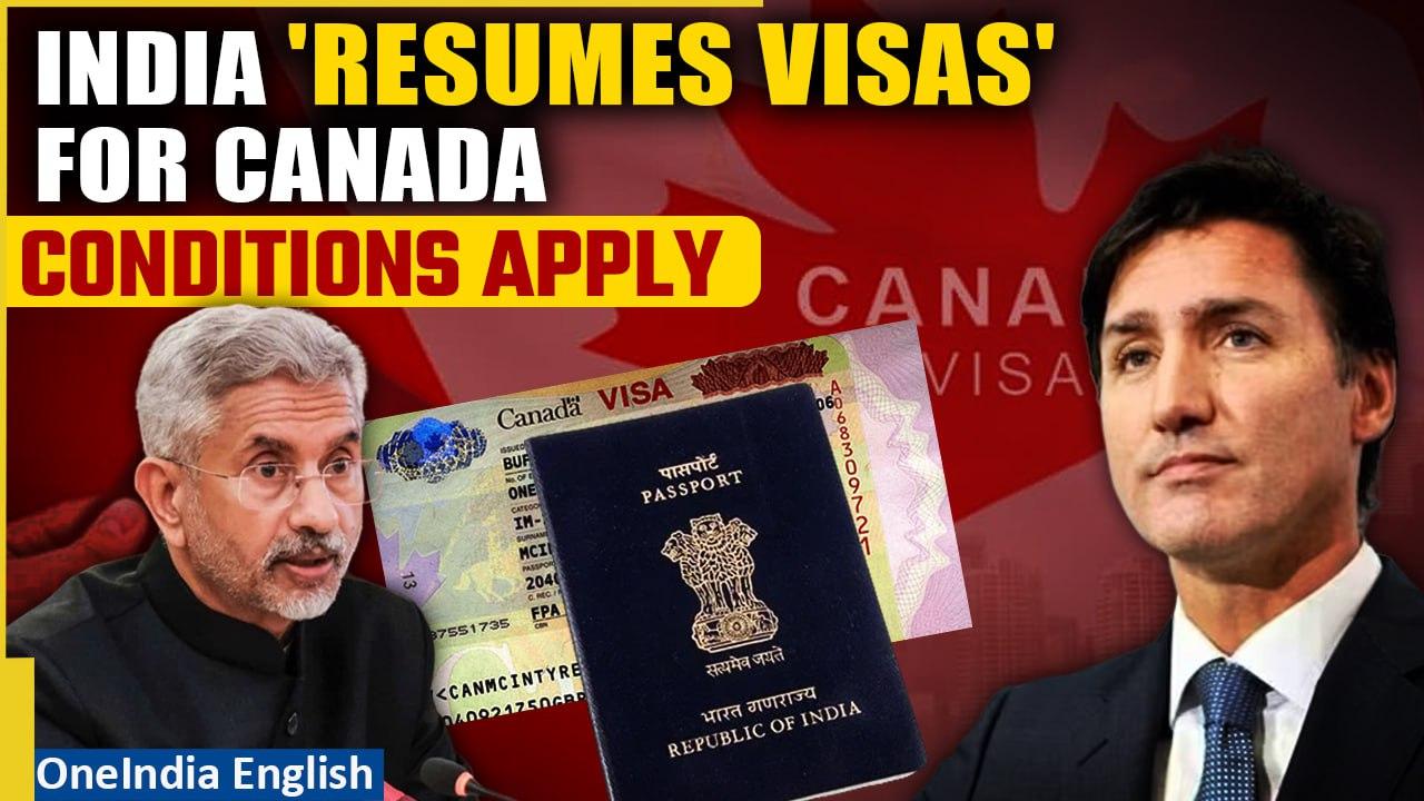 India Resumes Visa Services for Canadians Amid Diplomatic Thaw | But Conditons Apply | Oneindia