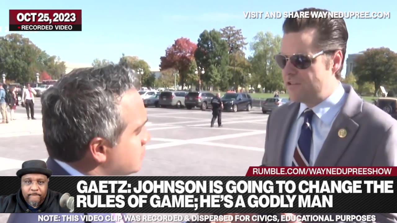 CNN Reporter Tries To Cross Up Gaetz On New Speaker Mike Johnson
