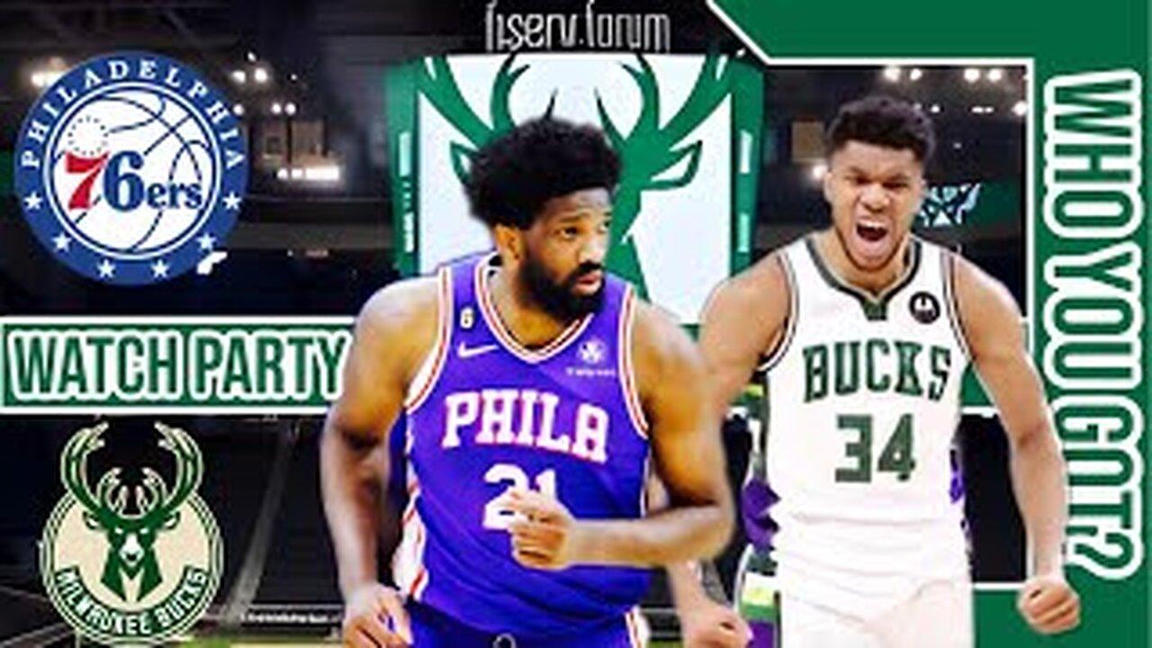 Philadelphia 76ers vs Milwaukee Bucks | Live watch party | NBA 2023  Season