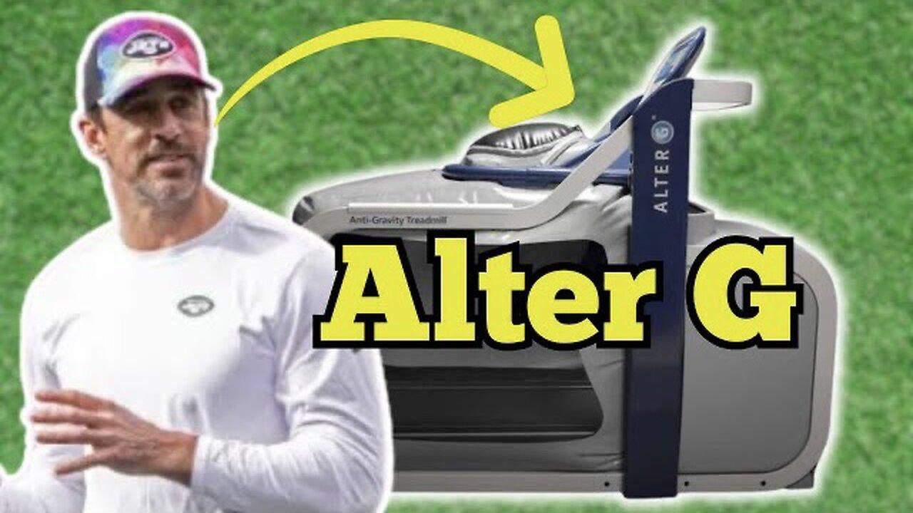 Aaron Rodgers is using Alter G Antigravity Treadmill for his RECOVERY.