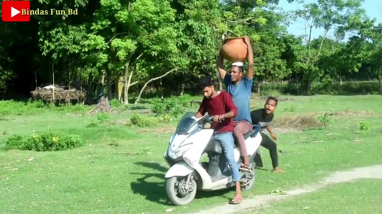 Must Watch Funny ----Comedy Video 2020 try to not lough by Bindas fun bd __(720P_HD)