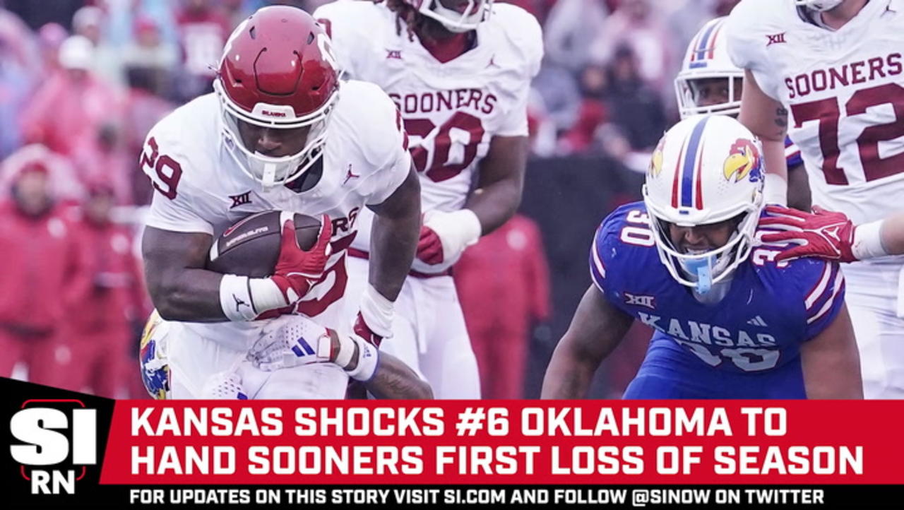 Unranked Kansas Stuns No. 6 Oklahoma, 38–33