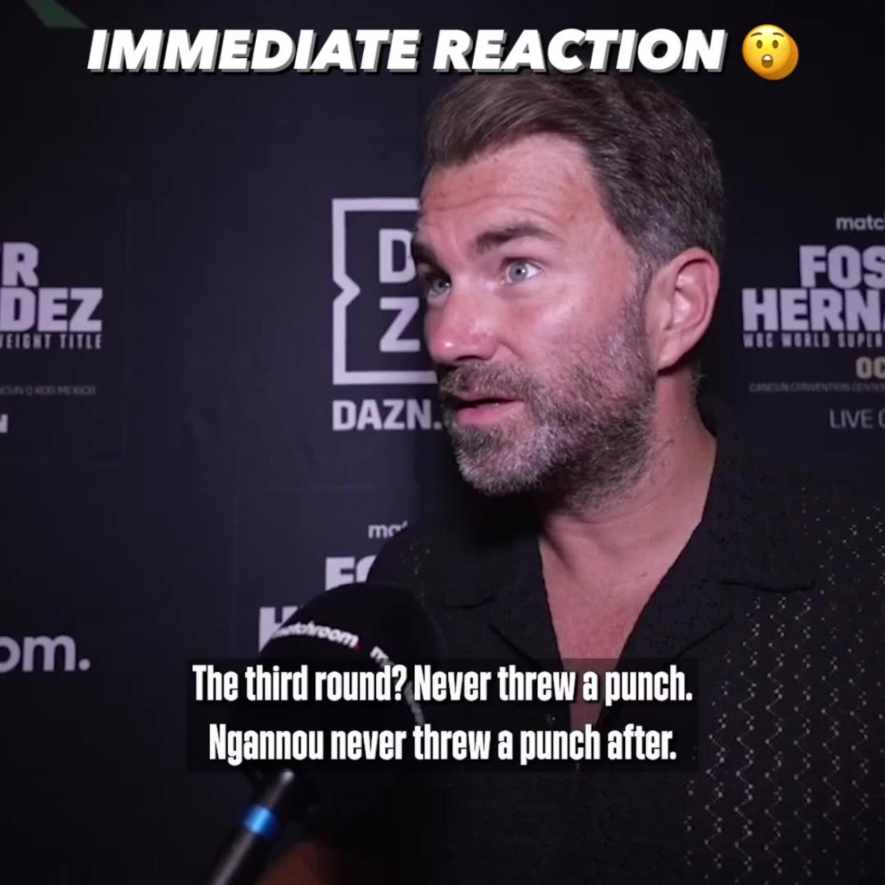 Eddie Hearn reacts to Tyson Fury vs Francis Ngannou fight: "Ngannou won by 2 rounds"