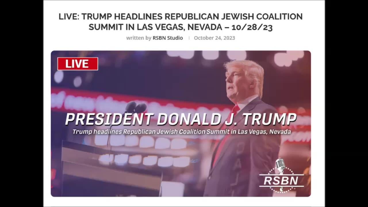 Trump headlines Republican Jewish Coalition Summit in Las Vegas, Nevada