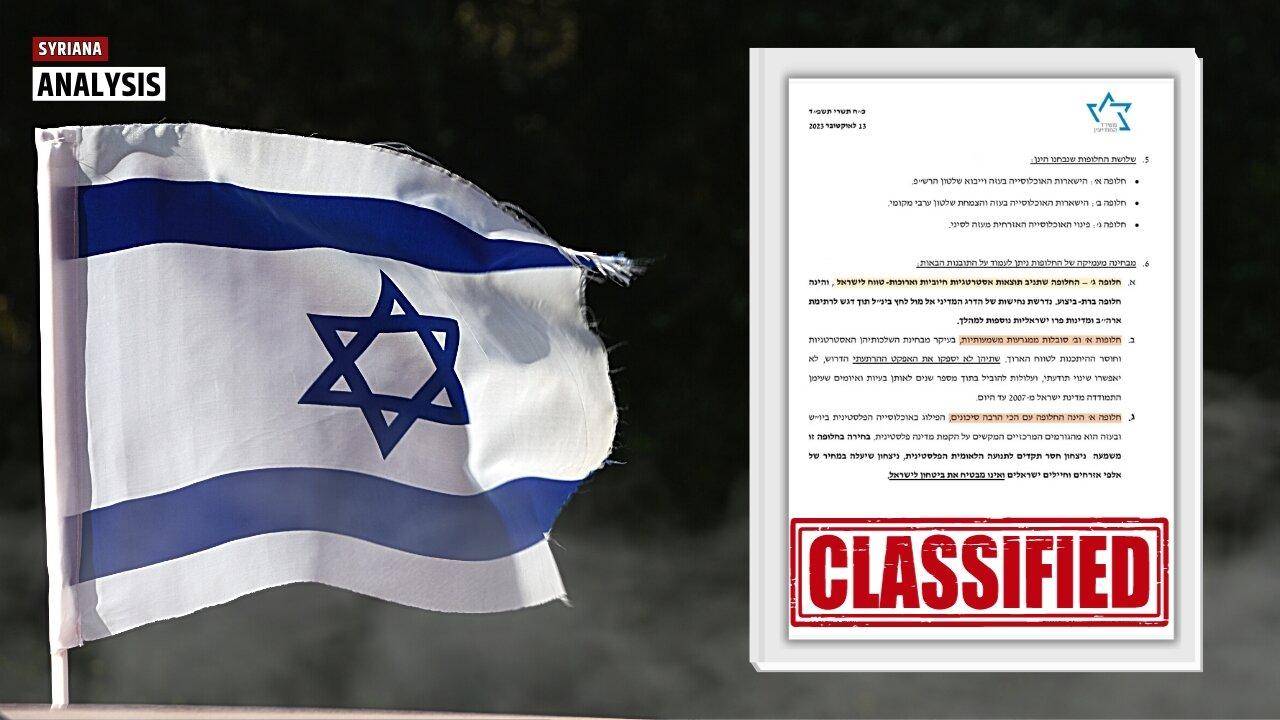 LEAKED - Israel plans to ethnically cleanse Gaza
