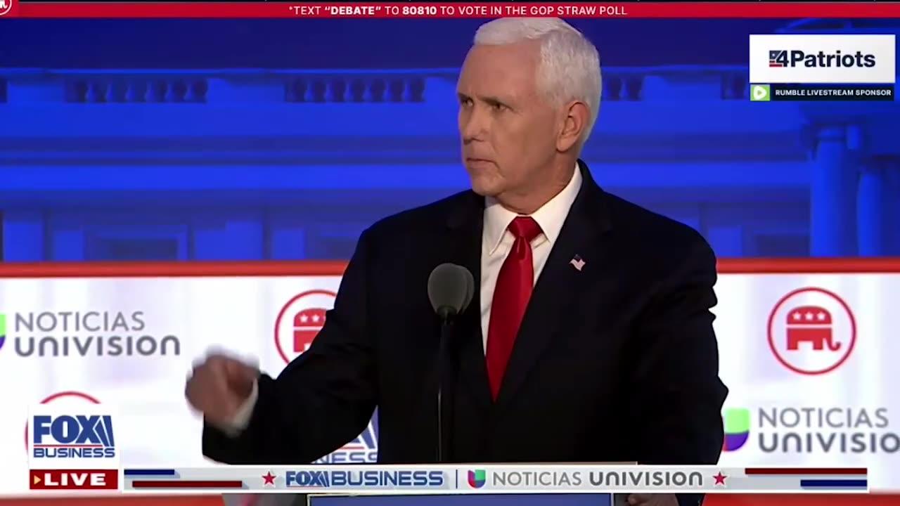 Mike Pence Talks About Sleeping With His Wife During Republican Debate