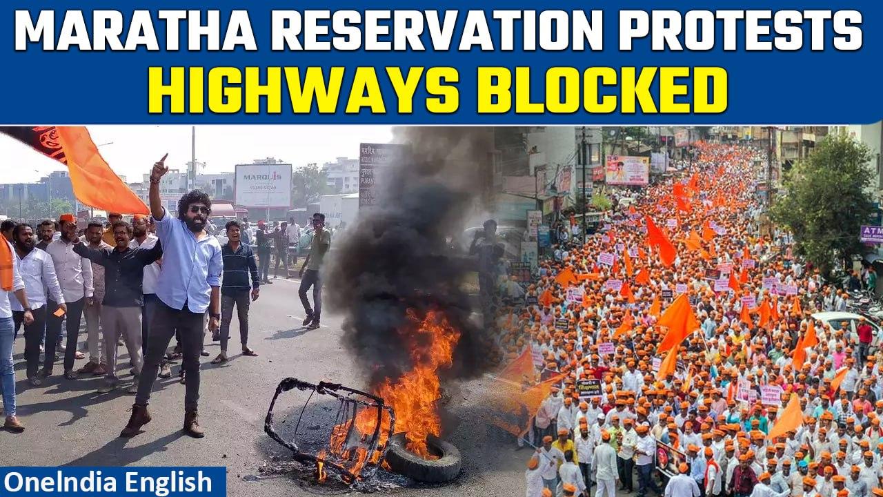 Maratha Community Protests for Reservations: Highways Blocked, Railway Tracks Obstructed| Oneindia