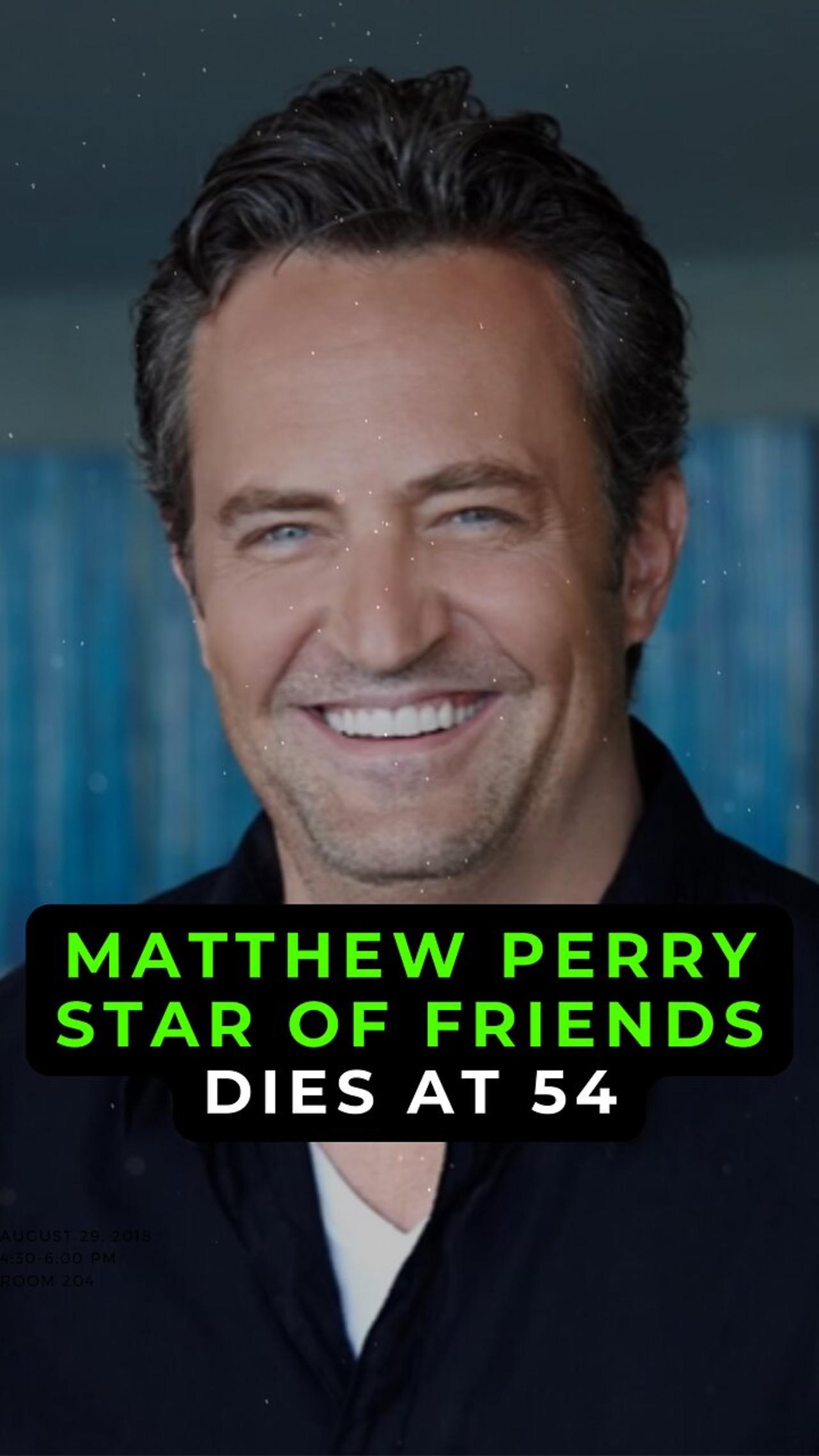 Matthew Perry, Star of Friends Dies at 54 #factsnews #shorts