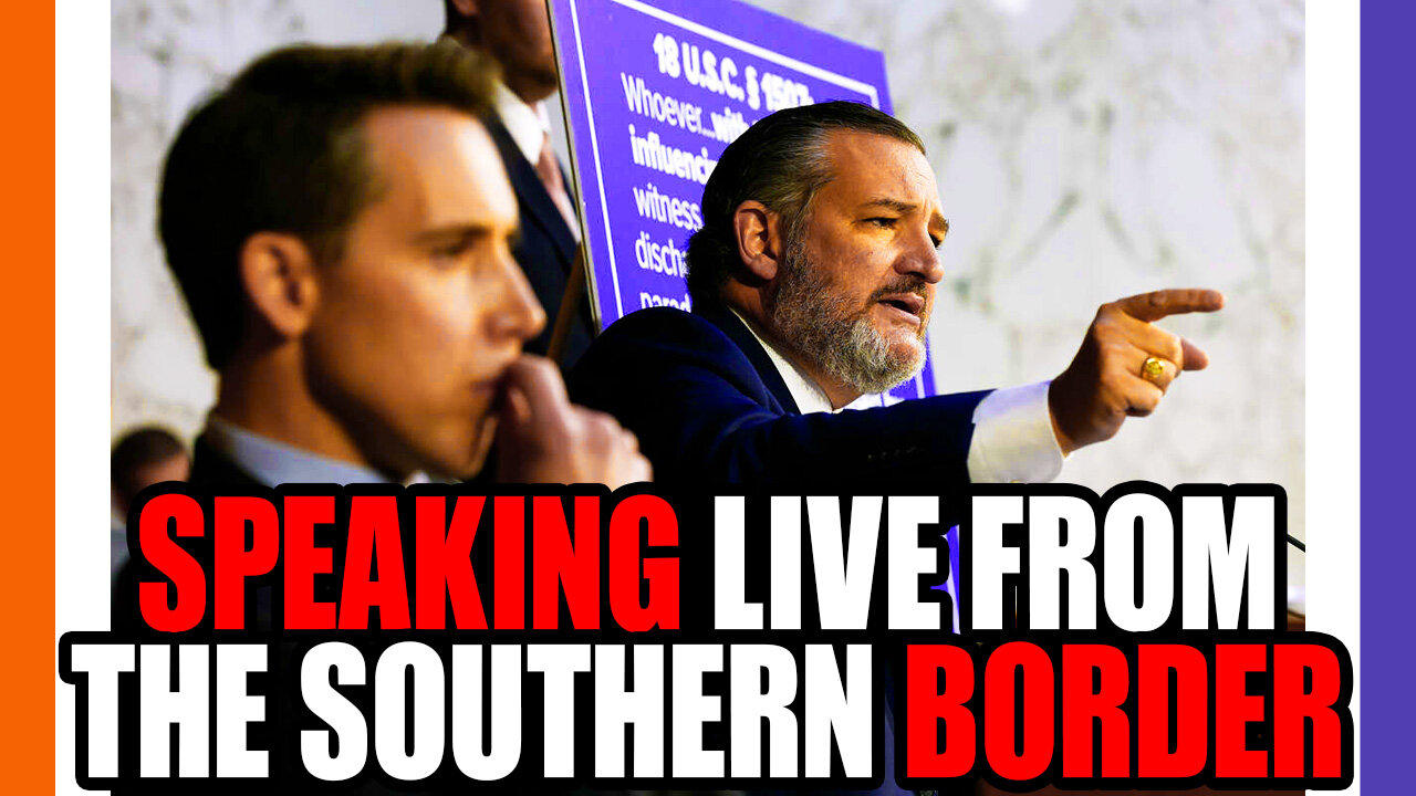 🔴LIVE: US Senators Speak Live From The Southern Border 🟠⚪🟣