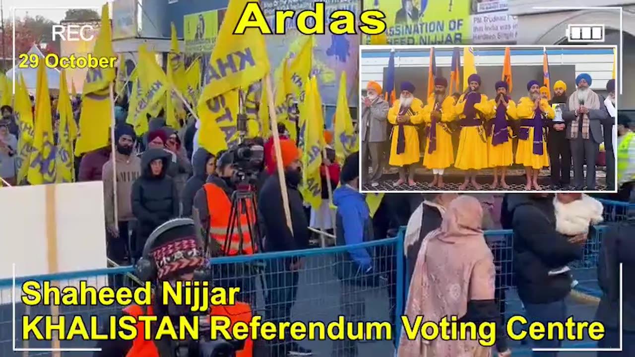 Sikh Ardas to start Khalistan Referendum  on oct 29, 2023