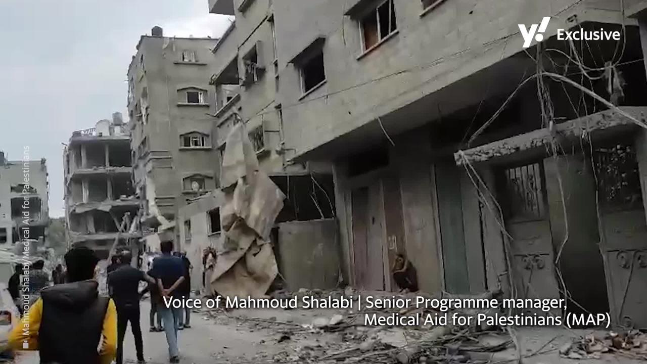 Watch: Charity worker shares video of devastation from inside Gaza
