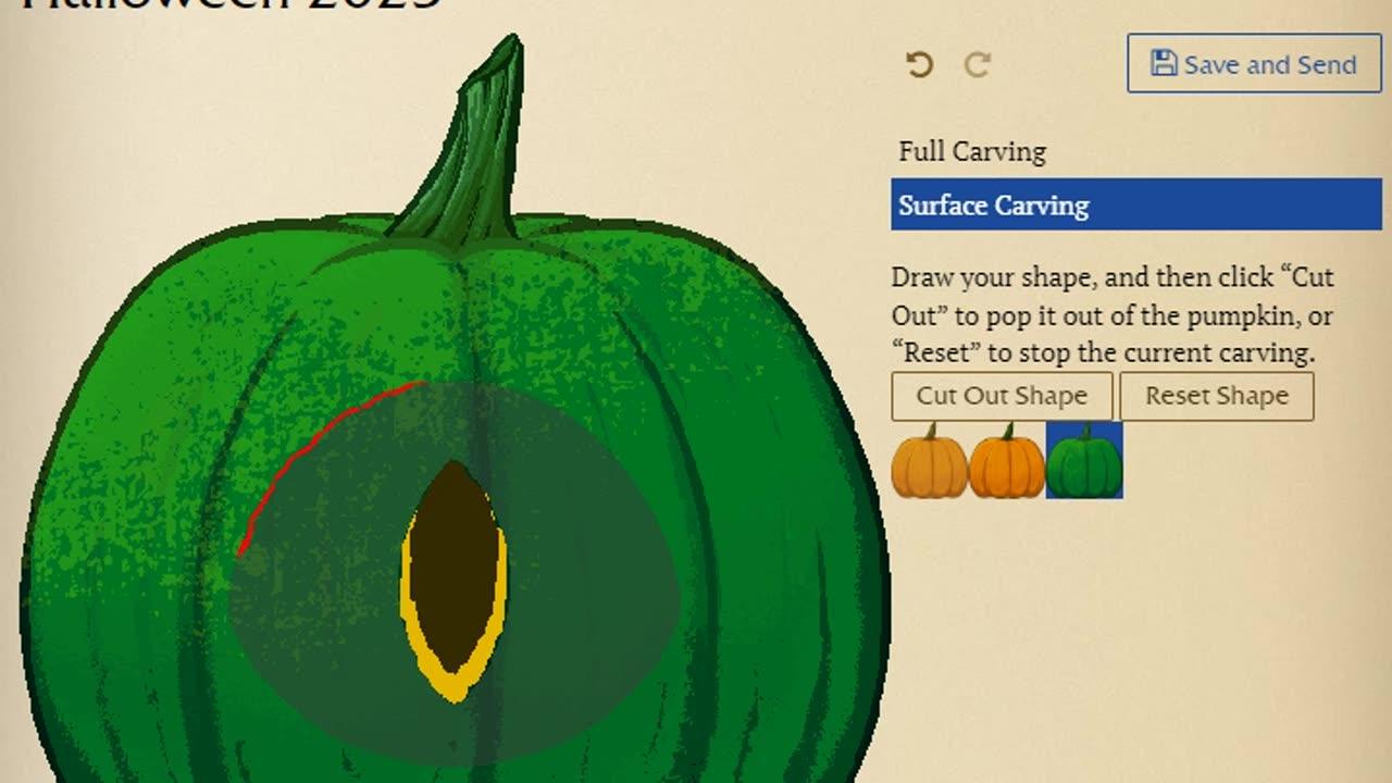 More Pumpkins in Dragon Cave's Pumpkin Carving game
