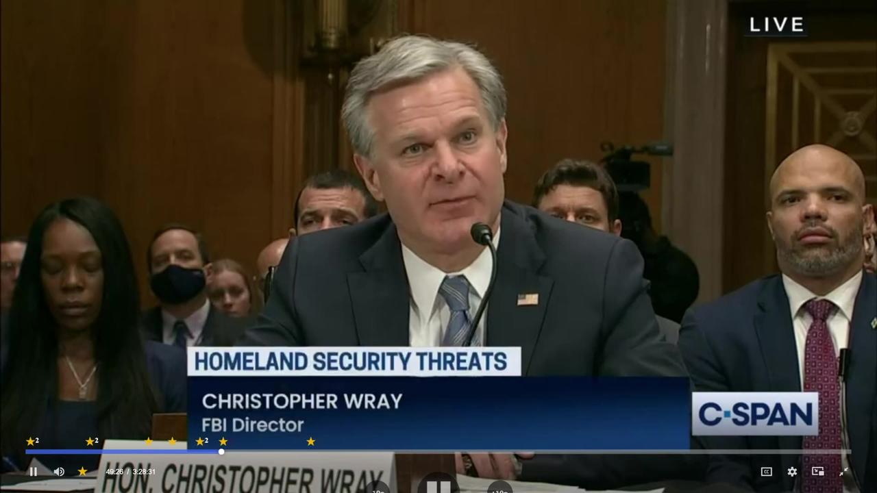 FBI Director & Homeland Security Secretary on Threats to Homeland. Let's Hear Their Lies