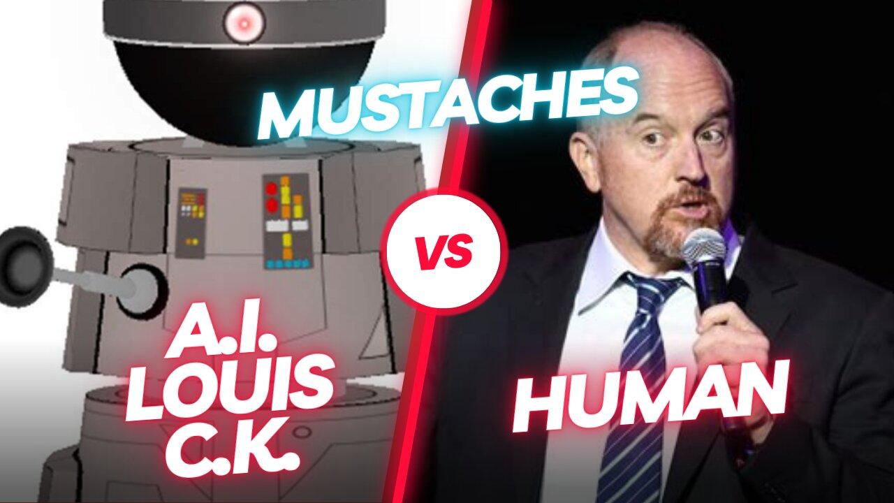 AI Louis C.K. Vs. Human (Mustaches)