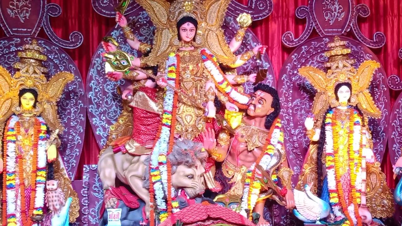 Durga Puja of the Chittagong Kalie baride. popular Durga Puja