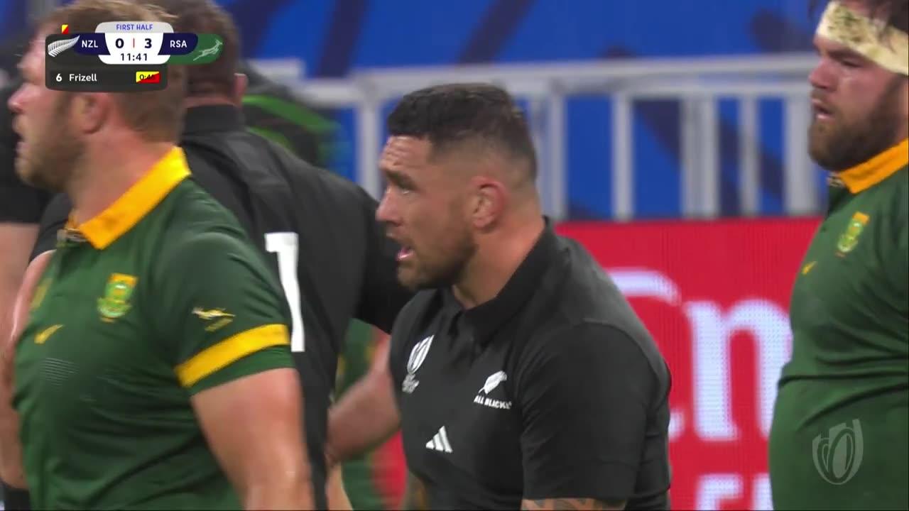 New Zealand vs South Africa rugby world cup final