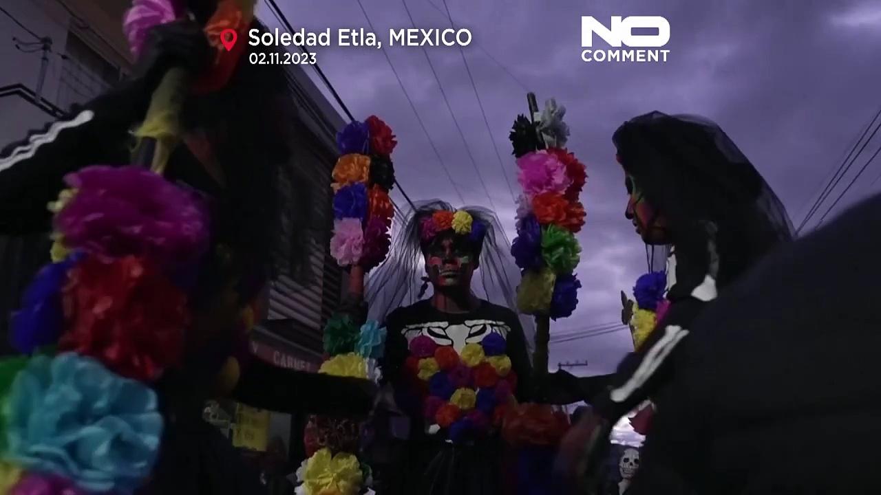 WATCH: Mexican revellers take to the streets in Day of the Dead parade