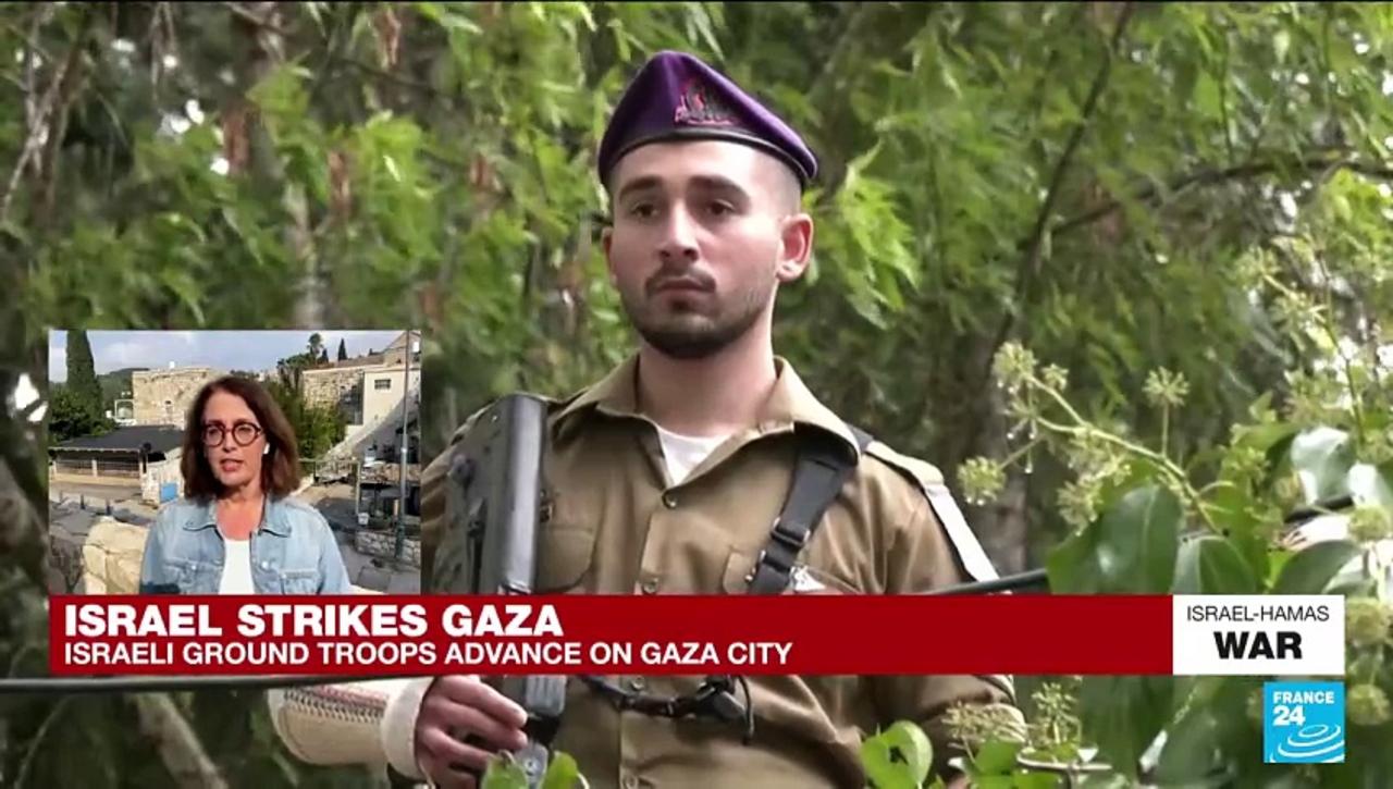 Israel strikes Gaza, ground troops advance on Gaza City