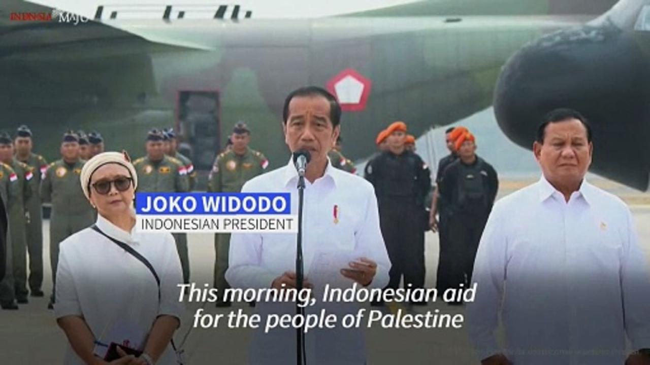 Indonesian President Widodo says aid dispatched to Gaza is 'demonstration of solidarity'