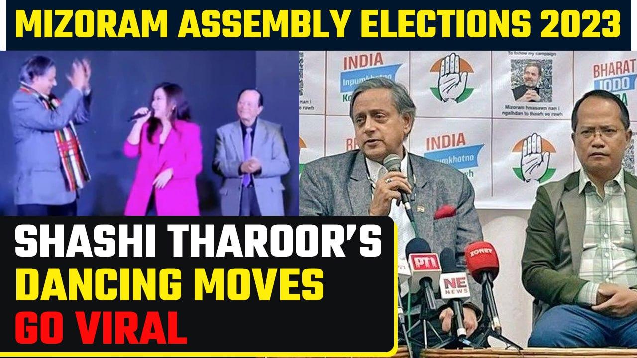 Mizoram Election Highlight: Shashi Tharoor Dances to 'Secret Crush' in Aizawl | Oneindia News
