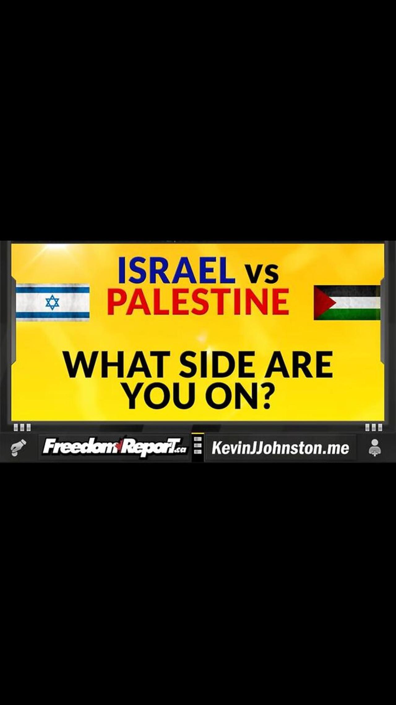 ISRAEL vs PALESTINE What Side Have You Picked One News Page VIDEO