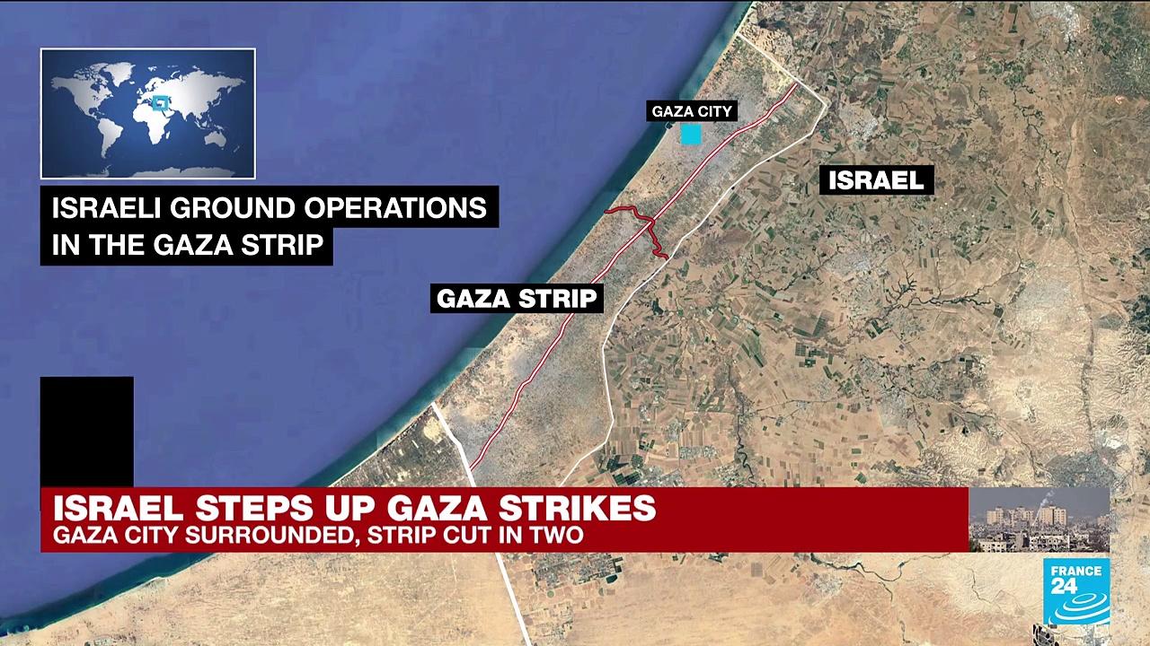 Gaza City 'encircled' by Israeli troops