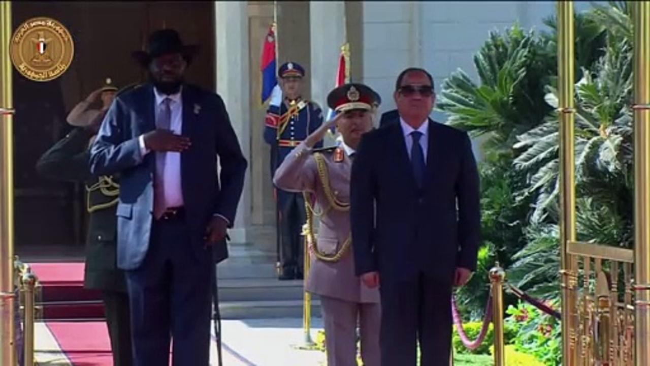 Egypt's President Sisi receives South Sudanese counterpart in Cairo