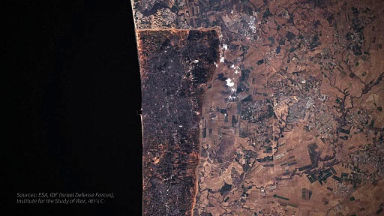 Animated map: Israeli army video in the Gaza Strip