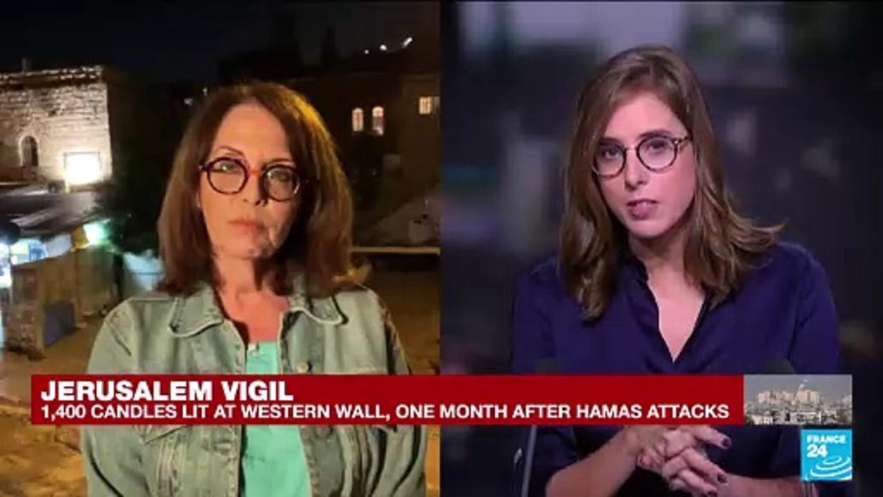 Jerusalem marks month since Hamas attack with Western Wall vigil