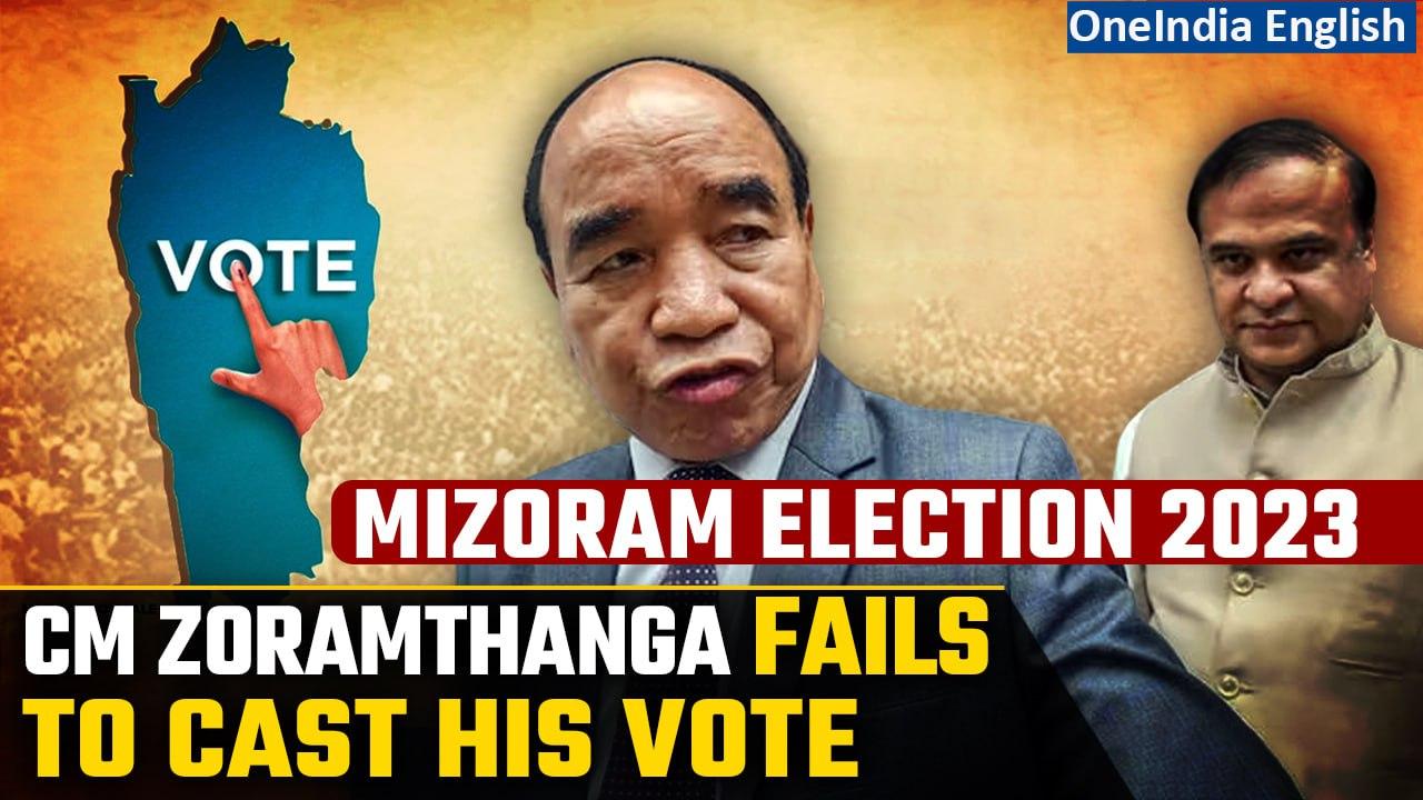 Mizoram Assembly Election 2023: CM Zoramthanga fails to cast his vote, machine not working| Oneindia