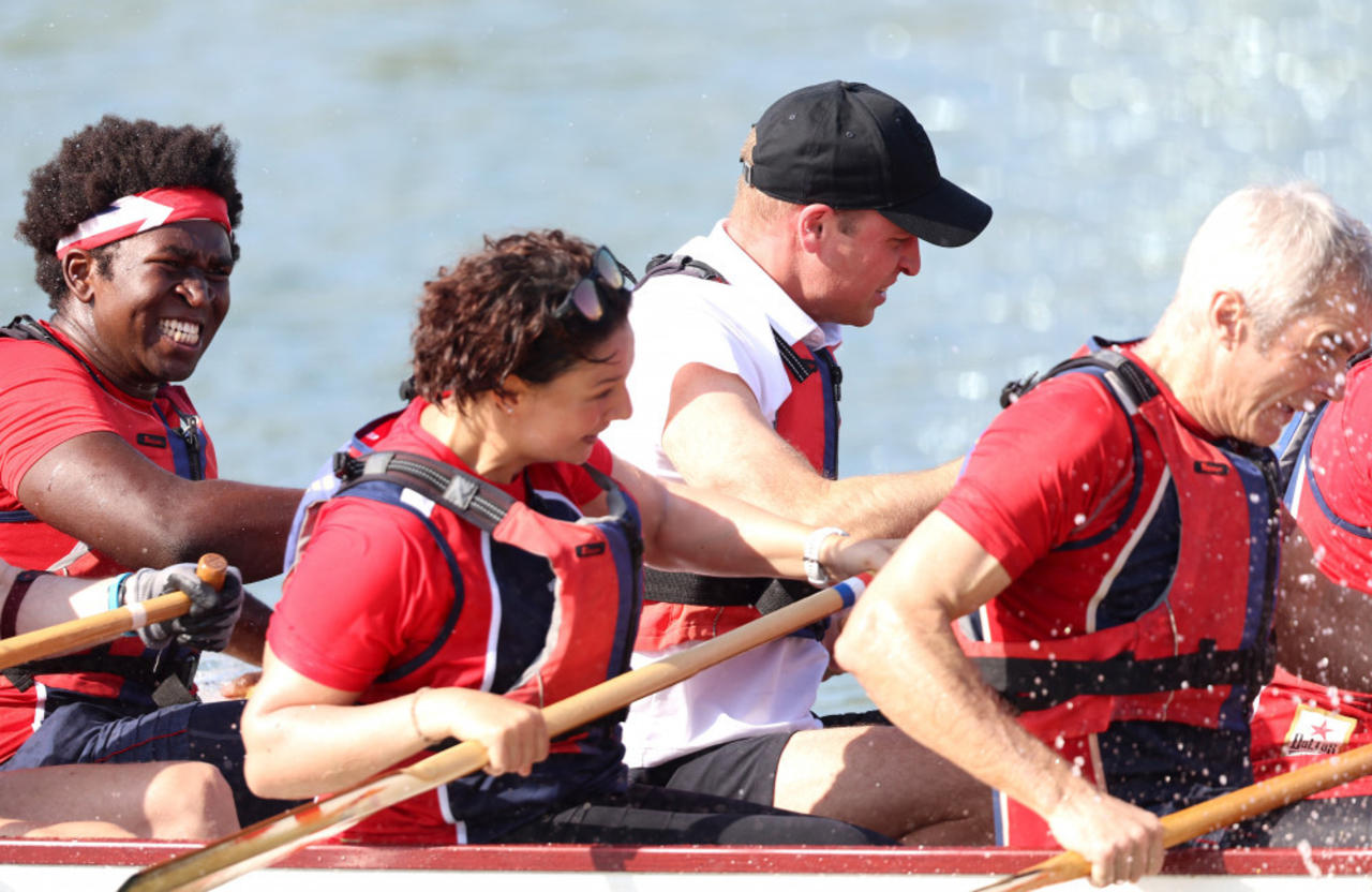 Prince William 'didn’t miss a stroke' in dragon boat race despite being ‘terrified’