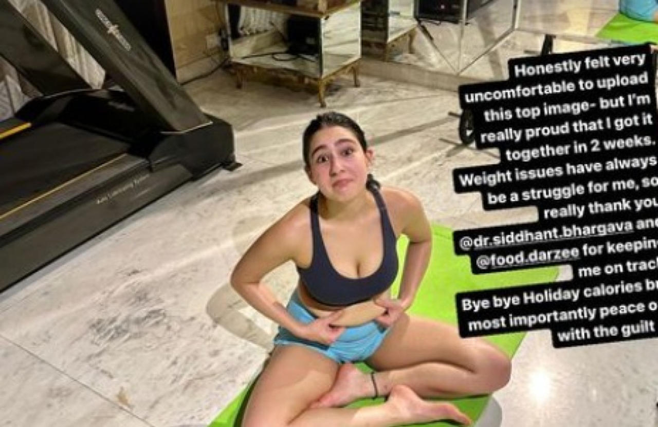Sara Ali Khan opened up about her weight 'struggles' in a candid post