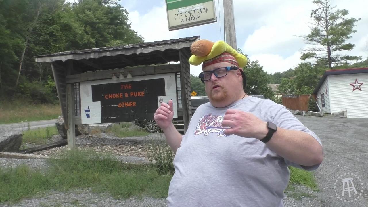 Raw Dogging at Choke & Puke Diner in Loganton, One News Page VIDEO