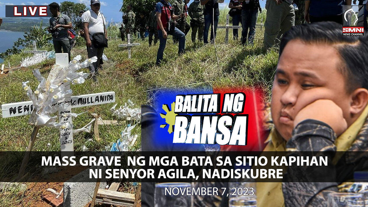 LIVE: Mass grave ng mga bata sa Sitio Kapihan ni Senyor Agila, nadiskubre | November 7, 2023