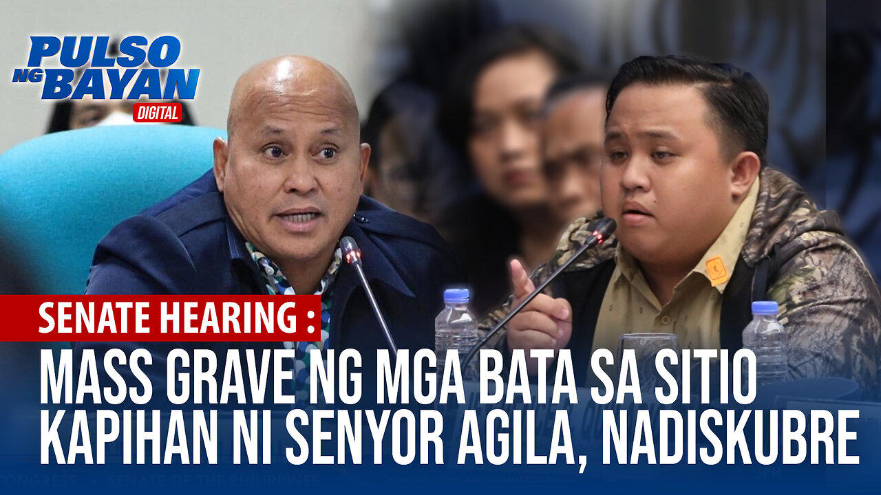 LIVE SENATE HEARING | Mass grave  ng mga bata sa Sitio kapihan ni Senyor Agila, nadiskubre