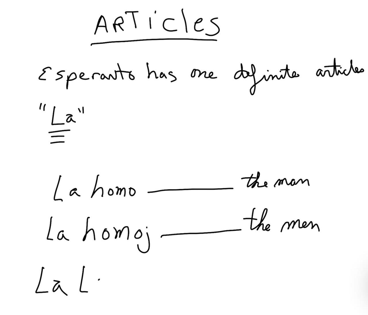 Esperanto Articles