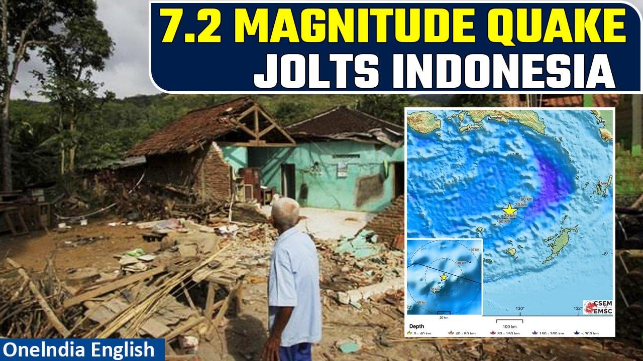 Indonesia: Earthquake of magnitude 7.2 strikes Indonesia's Banda Sea | Oneindia News